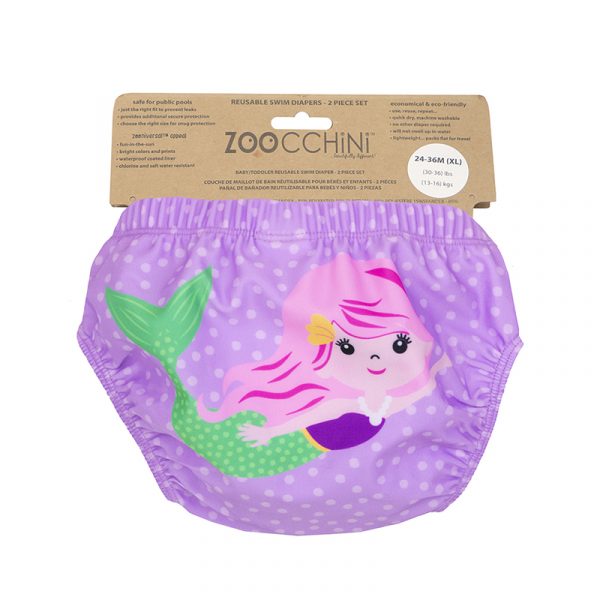 Zoocchini Μαγιώ Πάνα (2pcs Σετ) - Mermaid