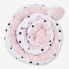 Minene Πολυχρηστικό Μαξιλάρι – Snuggly Snake Cotton Pink Hearts