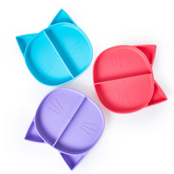 1 (20) Πιάτο σιλικόνης Αλεπού με χωρίσματα