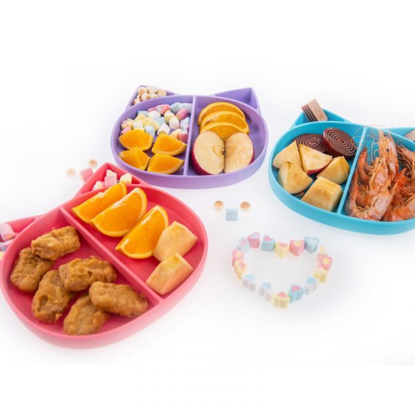 Πιάτο σιλικόνης Αλεπού με χωρίσματα