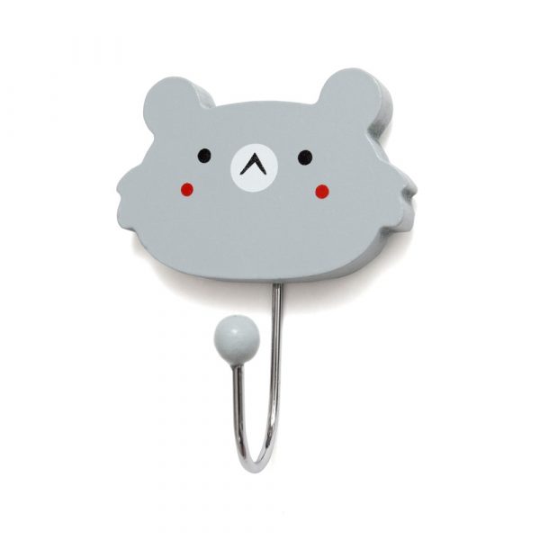 Petit Monkey – Ξύλινος Γάντζος Grey koala