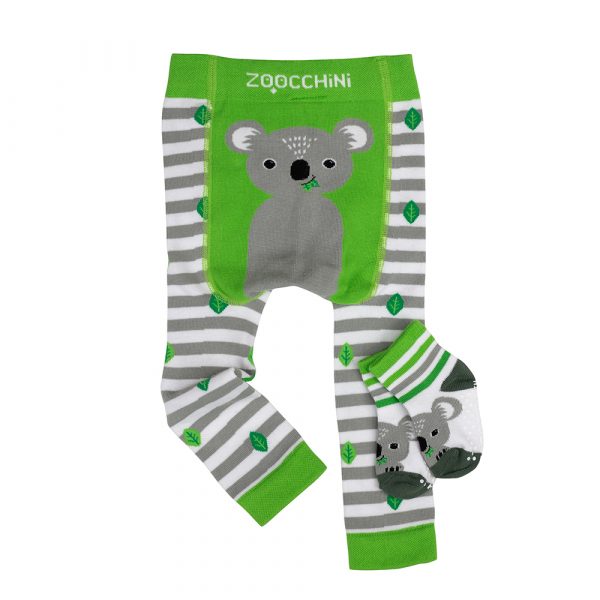 Grip+Easy Crawler Pants & Socks Set - Koala