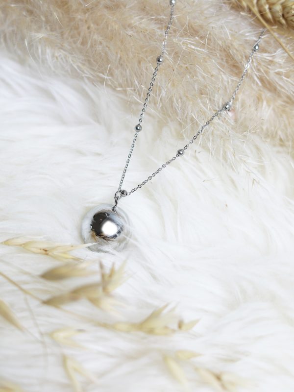 ProudMama Bola Olivia Rose Gold Chain Ροζ Χαλαζίας