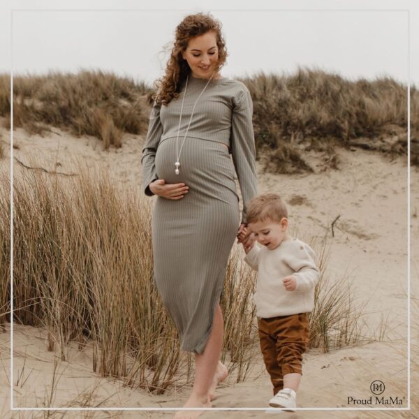 Proud Mama Babybell Μενταγιόν Silver Hearts