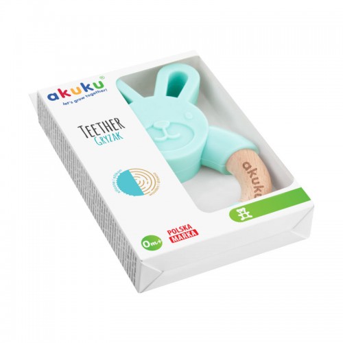 Mασητικό Kουνελάκι Silicone/Wooden