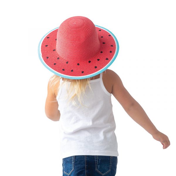 FlapJackKids Ψάθινο Καπέλο UPF 50+  Watermelon