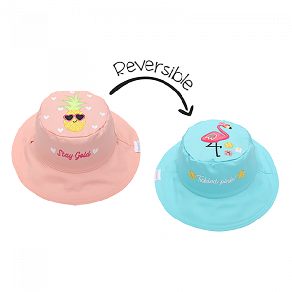 Καπέλο Διπλής Όψης UPF 50+ - Φλαμίνγκο/Ανανάς