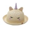 FlapJackKids Ψάθινο Καπέλο UPF 50+ - Unicorn