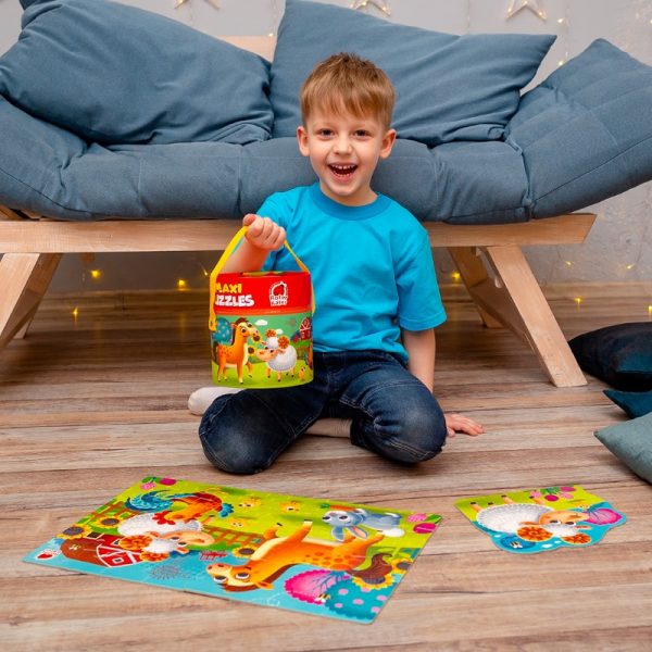 Εκπαιδευτικό παζλ Maxi 2 σε 1 Φάρμα