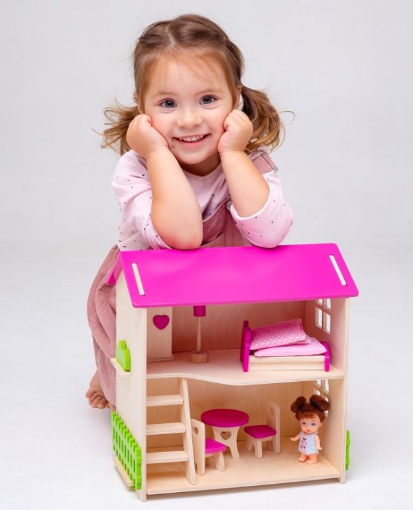 Wooden COTTAGE for doll