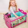 Wooden Bed with bed set (for doll 43 cm)