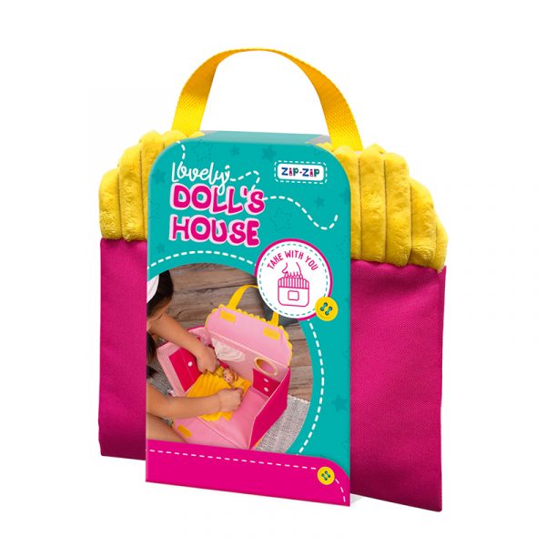 Fabric HOME "Lovely Doll's House. Yellow"