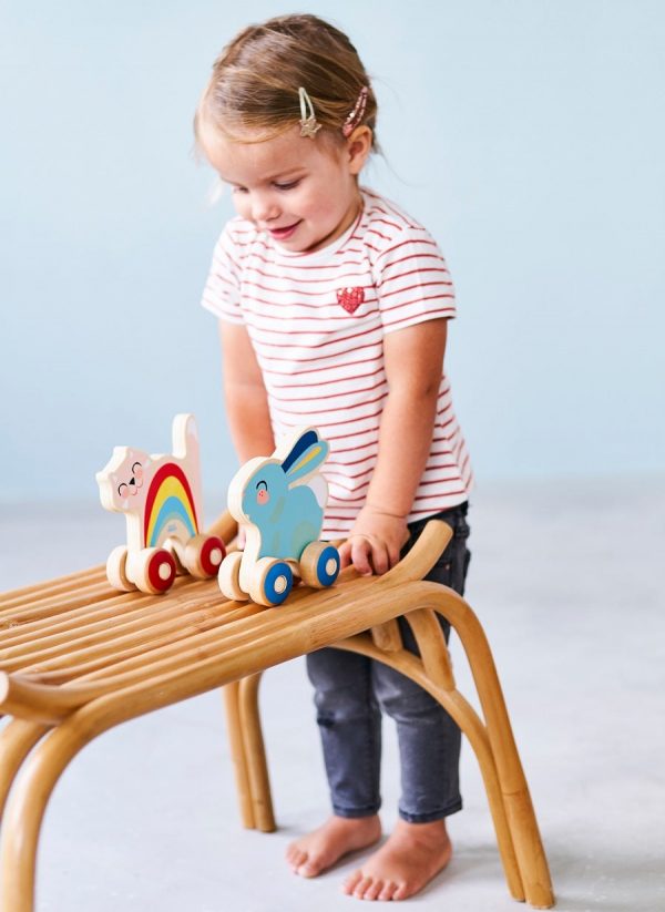 Petit Monkey – Ξύλινη Τρεχαλίτσα Γατούλα