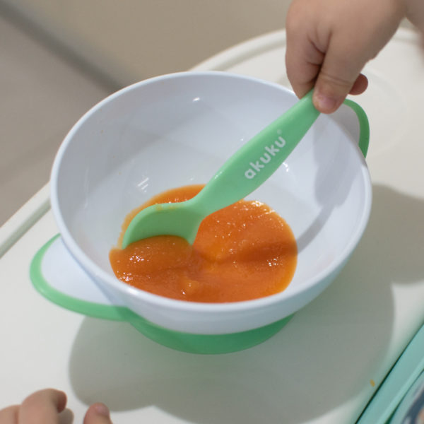 Μπολάκι με βεντούζα και κουτάλι Mint