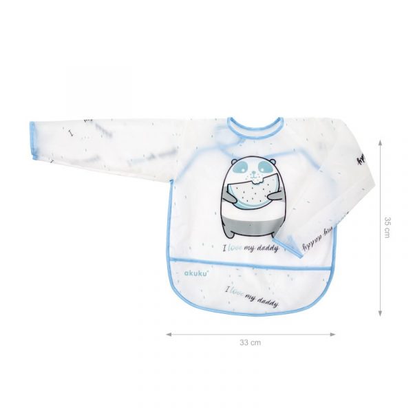 Αδιάβροχη Σαλιάρα με Μανίκια Πάντα