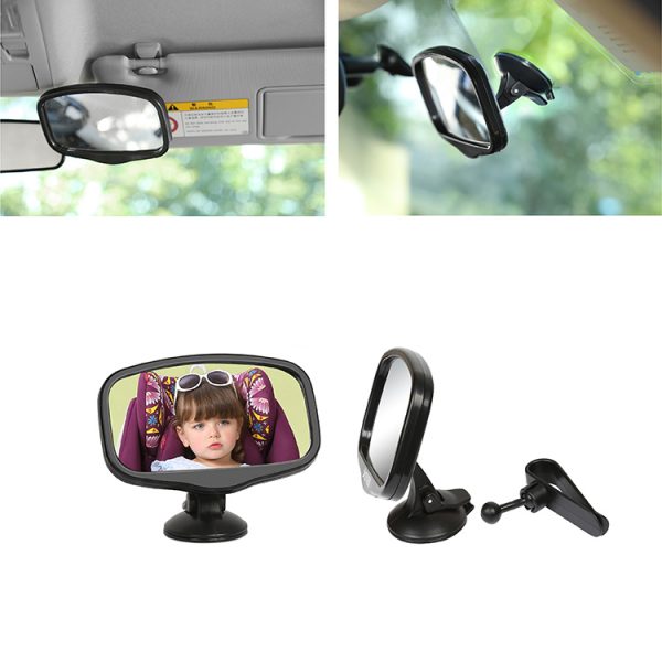 Middle 2 in 1 baby Mirror - Black
