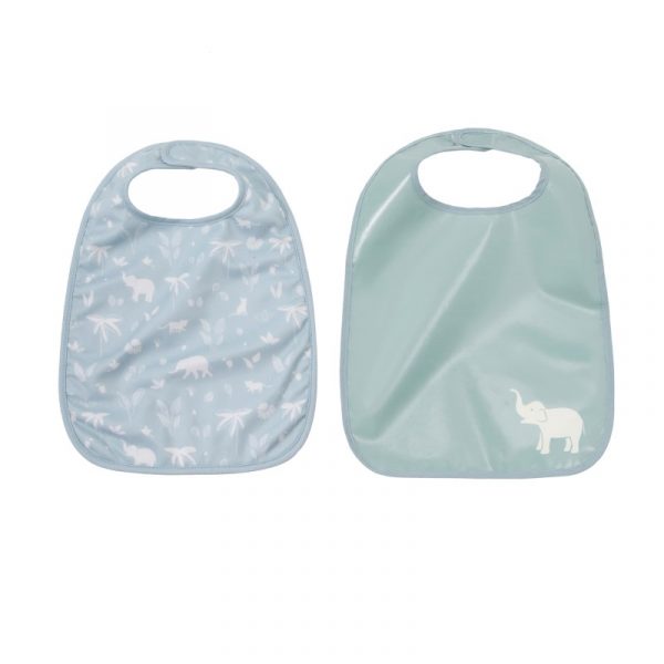 Baby To Love Σετ 2 σαλιάρες/ποδιές – Green Tropic