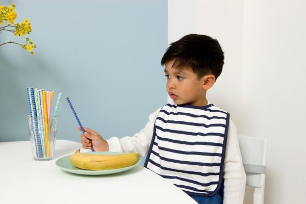 Baby To Love Σετ 2 σαλιάρες/ποδιές – Blue Stripes