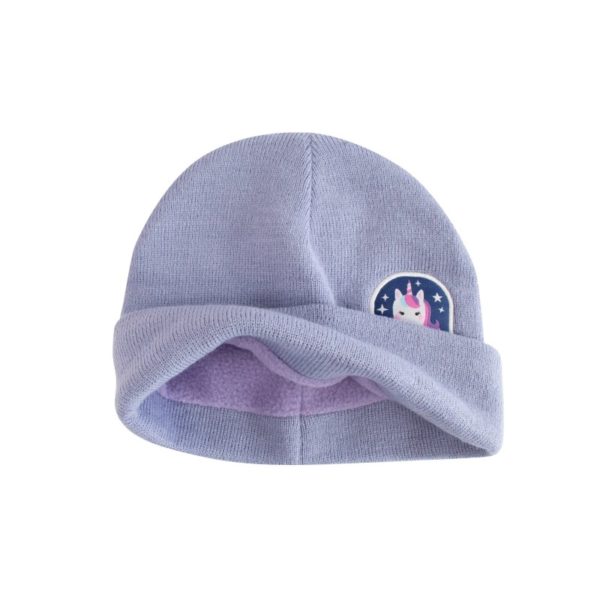 Σετ πλεκτό σκουφάκι και γάντια- Unicorn.
