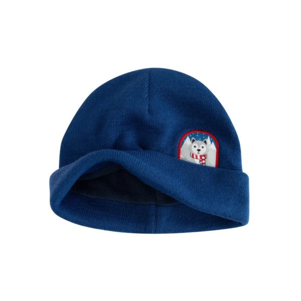 FlapjackKids σετ πλεκτό σκουφάκι και γαντάκια - Wolf - Large (4-6 ετών)