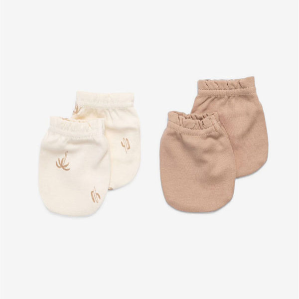 Minene Γαντάκια Νεογέννητου Palmtrees/Brown