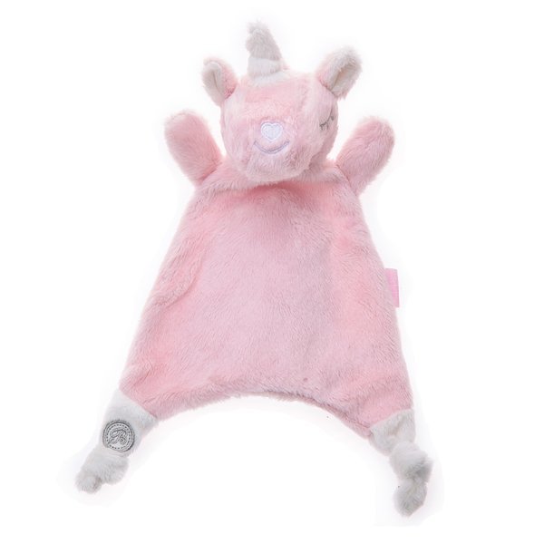 Beppe - Βελούδινο νάνι Unicorn Ροζ "Luigi"