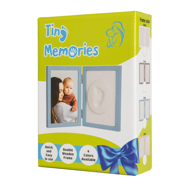 Κορνίζα για αποτύπωμα πηλού και φωτογραφία - Blue (10x15εκ.)