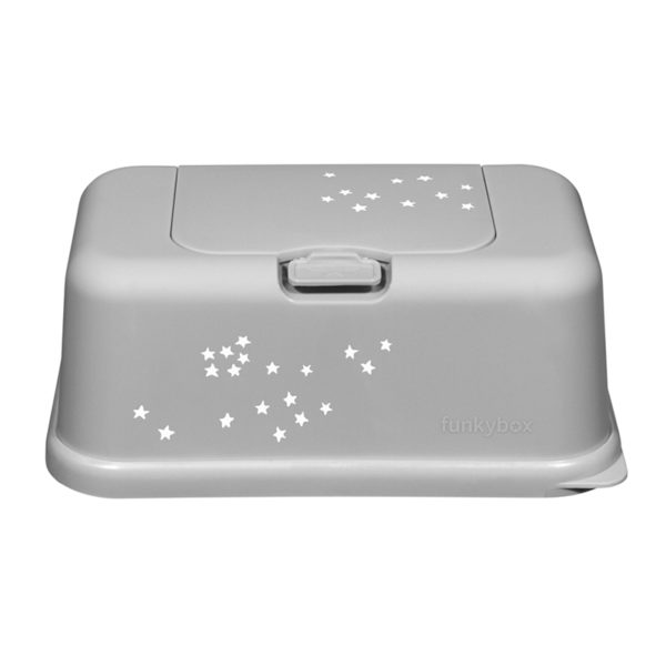 FB35 grey stars matte Funkybox Grey - Little Stars
