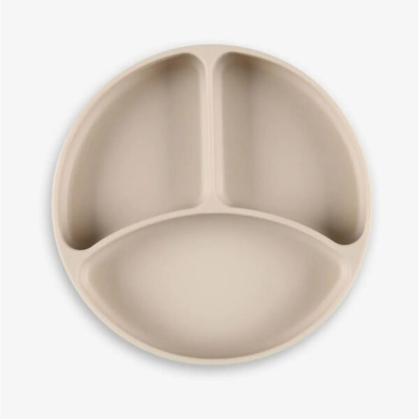 Minene - Πιάτο Σιλικόνης με βεντούζα Light Brown