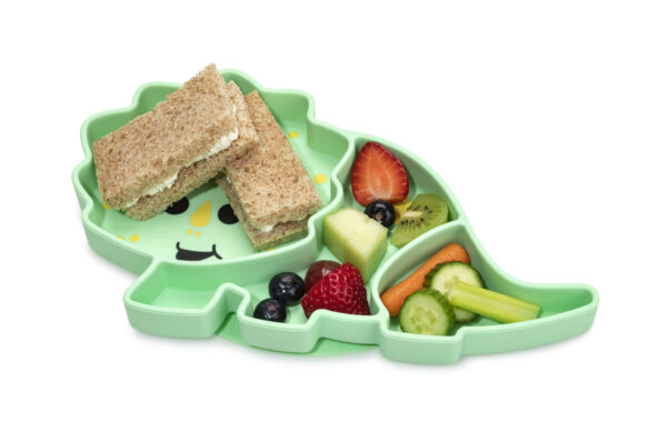 Melii - Πιάτο σιλικόνης με βεντούζα Dino