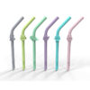 Melii - 6 καλαμάκια σιλικόνης πολλαπλών χρήσεων