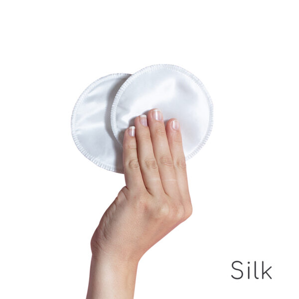 130_Silk Breast Pads_F1_LRW Carriwell Επιθέματα πλενόμενα από φυσικό μετάξι (6 τεμ)