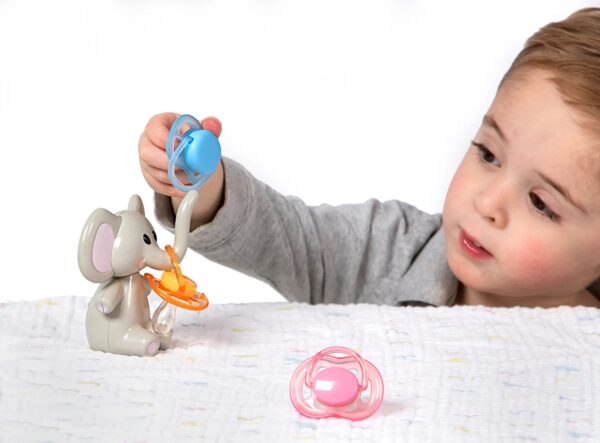 Melii - Stand για πιπίλες Ελεφαντάκι Pink Ears