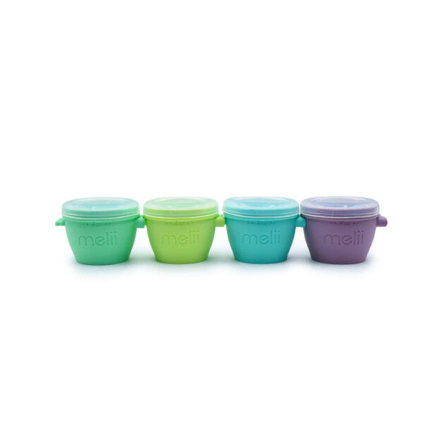 Melii - Silicone Snap & Go Pods 4τεμ. 118ml Melii - Silicone Snap & Go Pods 4τεμ. 118ml