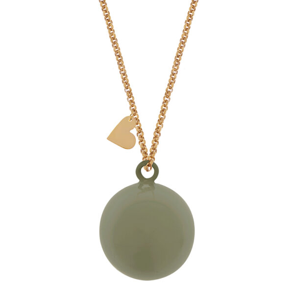Proud Mama Bola pregnancy necklace Taupe