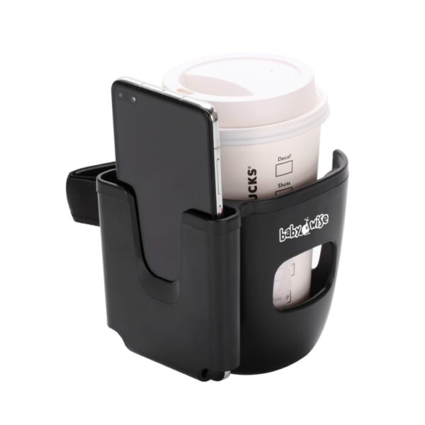 Ποτηροθήκη Καροτσιού με Θήκη Κινητού 2 σε 1