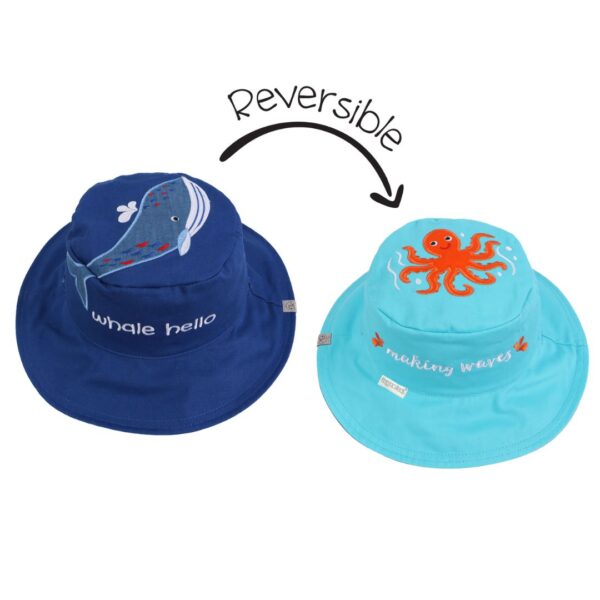 1 Καπέλο Διπλής Όψης Blue Whale/Octopus
