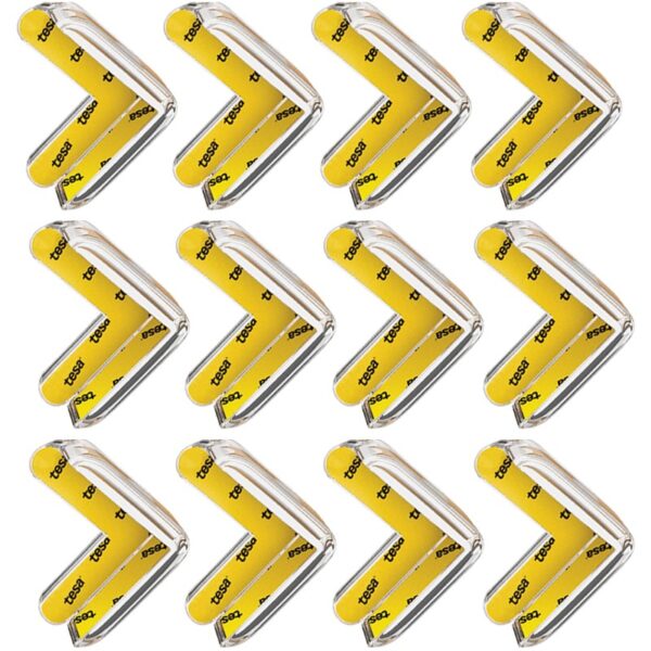 Προστατευτικά γωνιών L-Shape Διάφανα 12τμχ