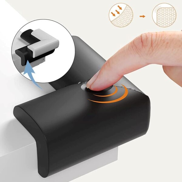 Αφρώδη προστατευτικά για γωνίες Μαύρο 4τμχ