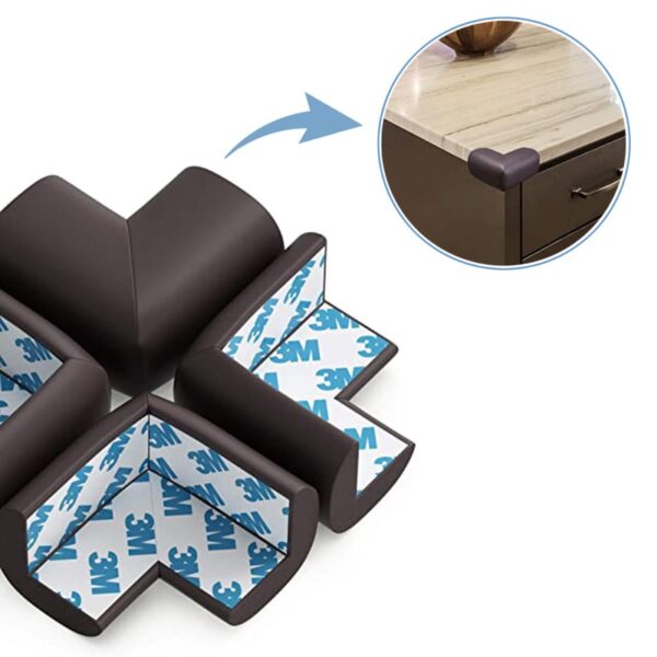 Αφρώδη προστατευτικά για γωνίες Καφέ 4τμχ