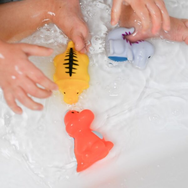 Παιχνίδια Μπάνιου Μπουγελοφατσάκια Δεινόσαυροι (Σετ των 5)