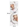 Sipo Wall sticker teddy bear on themoon