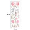 Sipo Wall sticker Bunny Balloons Pink