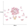 Sipo Wall sticker pink butterflies