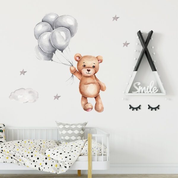 Sipo Wall sticker teddy bear with balloons
