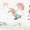 Sipo Wall sticker bunny onskateboard