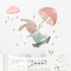 Sipo Wall sticker bunny onskateboard