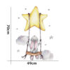 Sipo Wall sticker Bunny on swing