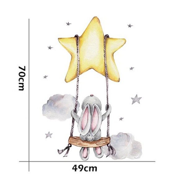 Sipo Wall sticker Bunny on swing