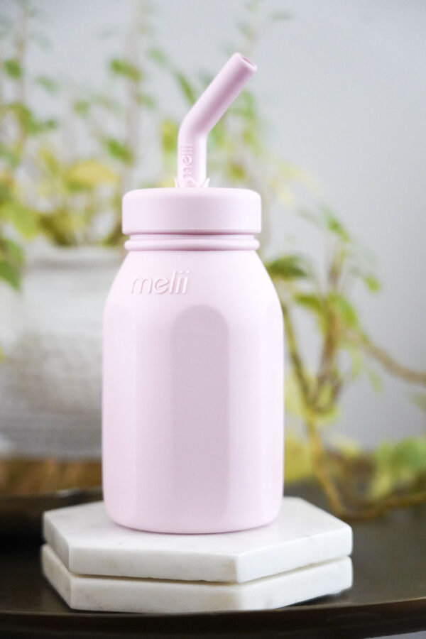 Melii - Μπουκάλι σιλικόνης με καλαμάκι